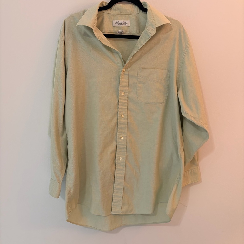 Brooks Brothers Sage Green Button Down Shirt | Men’s 17 32/33
